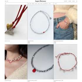 KOREAN JEWELRY DESIGNER BRAND | AUGUST HARMONY KOREAN JEWELRY BRAND IN ACCESSORY SHOP PINKBOX