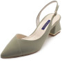 SAERA Sage Green Slingback Pumps. Discover trending K-fashion easily via pinkbox Buying Service.