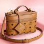 MCM Cognac Vanity Case Bag. Discover authentic K-luxury & order via pinkbox Buying Service