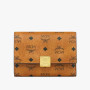 MCM Cognac Visetos Wallet. Order genuine Korean products effortlessly via pinkbox Buying Service
