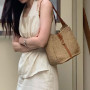 Louis Quatorze Summer Raffia Shoulder Bag. Explore trending K-fashion easily via pinkbox