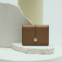 Louis Quatorze Camel Brown Minimal Wallet. Easy & quick Korean shopping service via pinkbox