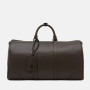 Metrocity Dark Brown Leather Duffle Bag. Smart Korean shopping made easy via pinkbox