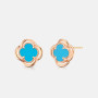 Metrocity Turquoise Clover Earrings. Fast & reliable Korean buying service with pinkbox