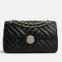 Metrocity Black Quilted Chain Shoulder Bag. Order authentic Korean luxury items via pinkbox