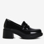 Korean Black Patent Chunky Loafers. Order authentic Korean shoes fast with pinkbox Buying service