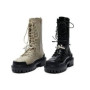 Stylish Combat Lace-up Ankle Boots. Easy & quick Korean buying service with pinkbox