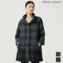 Olivia Lauren Plaid High-neck Coat. Discover trending K-fashion easily via pinkbox Buying Service