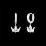 Iconic silver tiara Jestina earrings. Smart Online shopping Korea and proxy purchasing via PINKBOX.