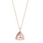 Rose gold geometric triangle pendant necklace. Korean luxury jewelry Brand via PINKBOX buying service.