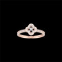 Rose gold four-leaf clover crystal ring. Trusted solution for proxy purchasing and Korean shopping