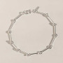 Delicate silver station bracelet with bead accents. Combine multi-brand orders into one Pinkbox package