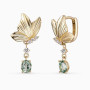 Korean butterfly drop earrings with green stones. Direct Korean buying and bundle shipping by Pinkbox