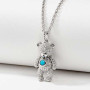 Dazzling crystal teddy bear necklace. Seamless proxy shopping and combine service powered by Pinkbox