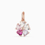 Vibrant multi-heart crystal cluster pendant. Trusted Korean buying and international combine service