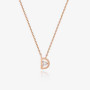 Trendy rose gold half-moon necklace via Pinkbox buying service. Combine shipments to save more