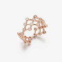 Unique mesh rose gold ring. Save on shipping fees with Korean Pinkbox combine service