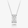 Sophisticated silver mesh pendant necklace. Economical bundled shipping via Pinkbox buying service