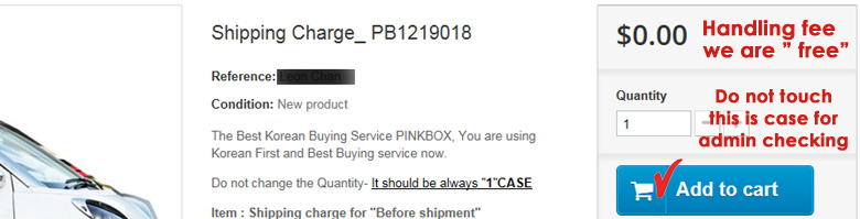 Best Korean Buying service pinkbox shipping